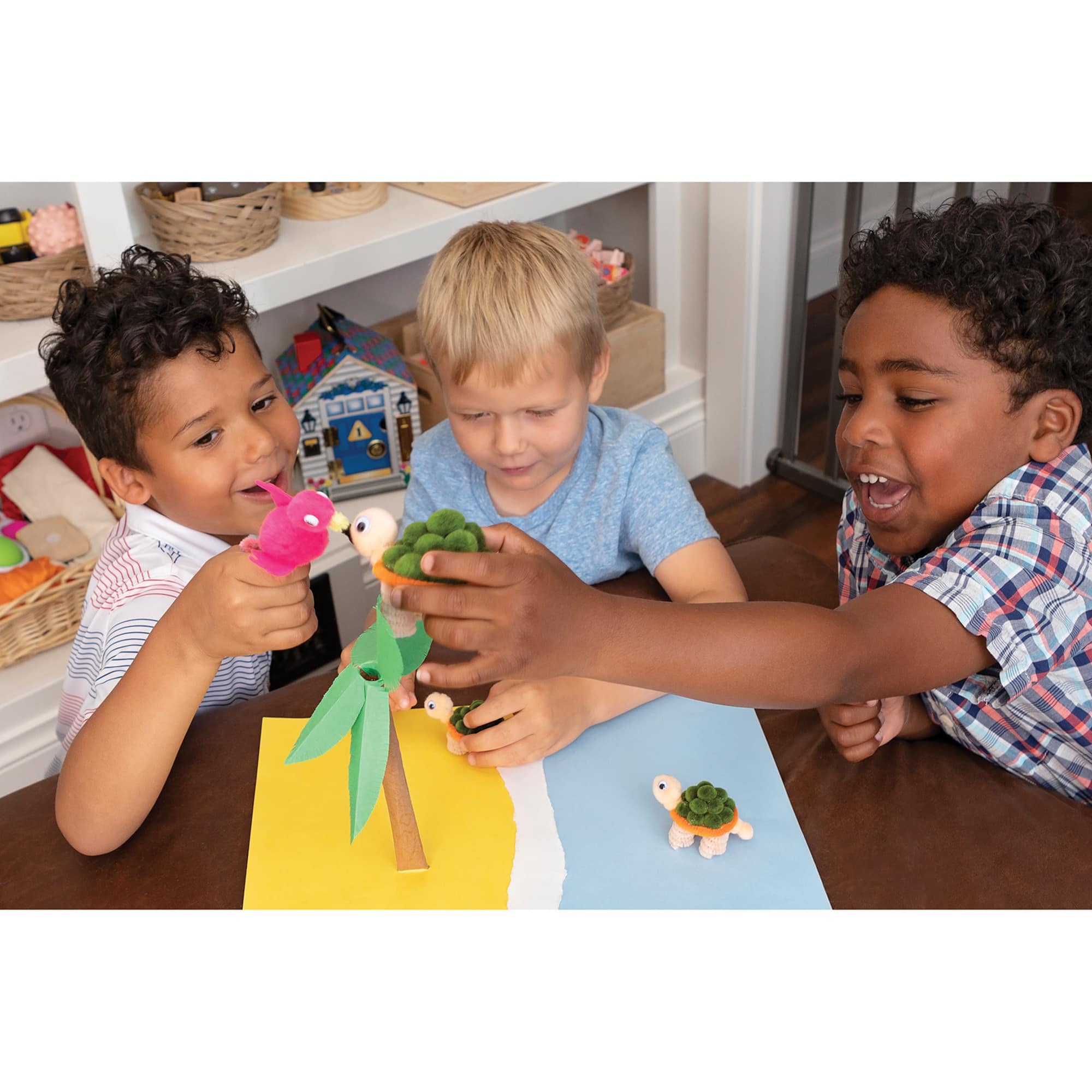 Creativity Street® Pom Pon Animal Turtle Family Kit